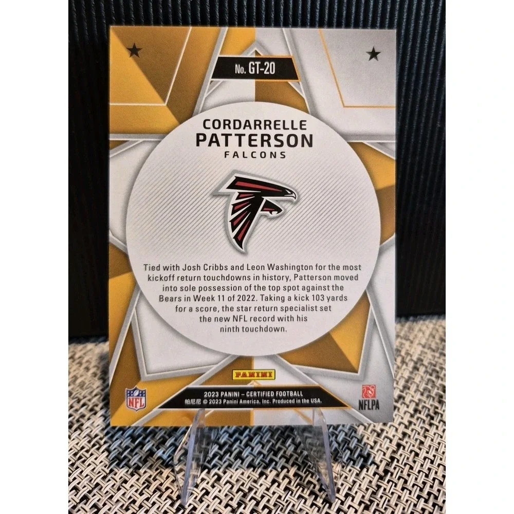 2023 Certified Cordarrelle Patterson #GT-20 Mirror Orange /149 Atlanta Falcons